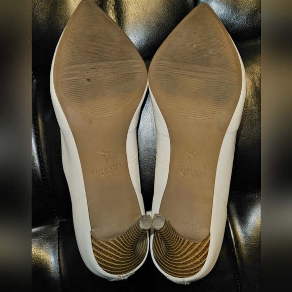 Simply Vera Vera Wang Stevie Women's White High Heels, 7.5 - Picture 3 of 7